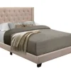Beige Upholstered Button Tufted Wing Queen Bed-Kirkland's Home Sale