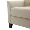 Beige Upholstered Button Tufted Loveseat-Kirkland's Home Outlet