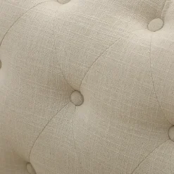 Beige Upholstered Button Tufted Loveseat-Kirkland's Home Outlet