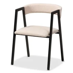 Beige Upholstered Metal Frame 5-Pc. Dining Set-Kirkland's Home Fashion