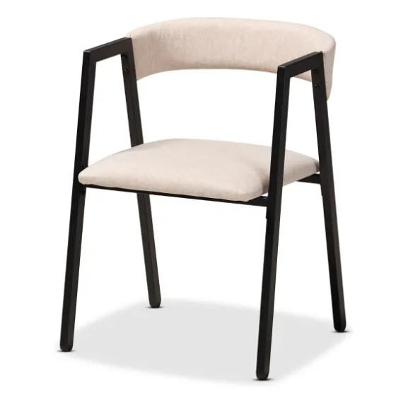 Beige Upholstered Metal Frame 5-Pc. Dining Set-Kirkland's Home Fashion