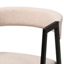 Beige Upholstered Metal Frame 5-Pc. Dining Set-Kirkland's Home Fashion