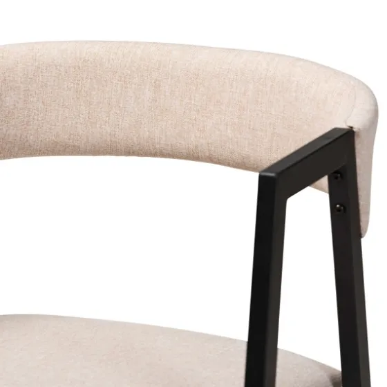 Beige Upholstered Metal Frame 5-Pc. Dining Set-Kirkland's Home Fashion