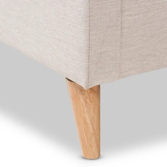 Beige Upholstered Wingback Queen Platform Bed-Kirkland's Home Cheap