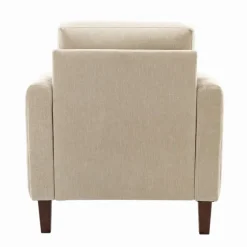Beige Velvet Channel Stitch Accent Chair-Kirkland's Home Best Sale