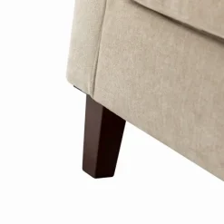 Beige Velvet Channel Stitch Accent Chair-Kirkland's Home Best Sale