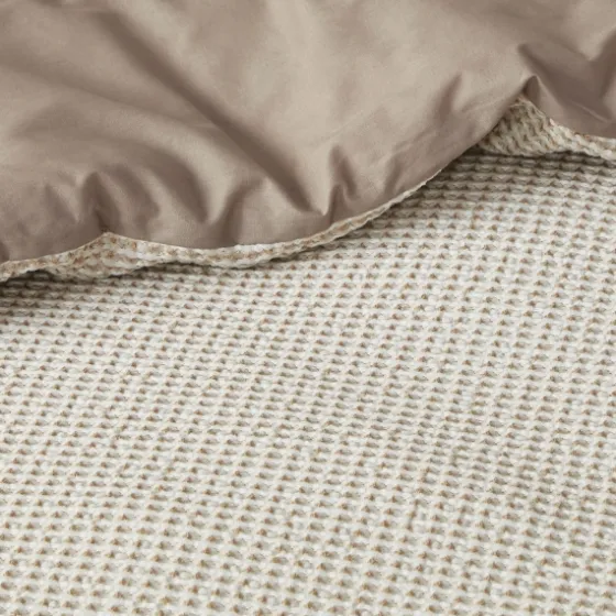 Beige Waffle Weave 3-Pc. Queen Duvet Cover Set-Kirkland's Home Shop