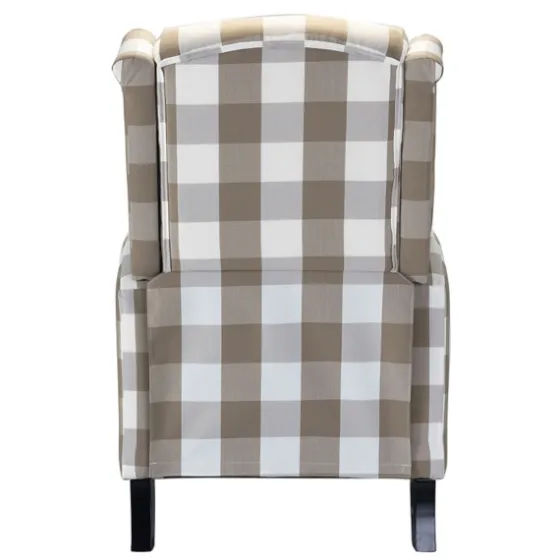 Beige Windowpane Plaid Recliner-Kirkland's Home Cheap
