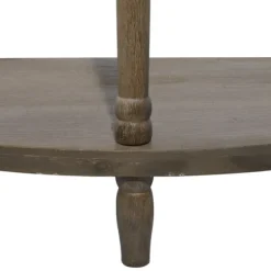 Beige Wood And Metal Half Moon Console Table-Kirkland's Home Cheap