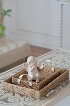 Beige Woven Cement Tray-Kirkland's Home Best Sale