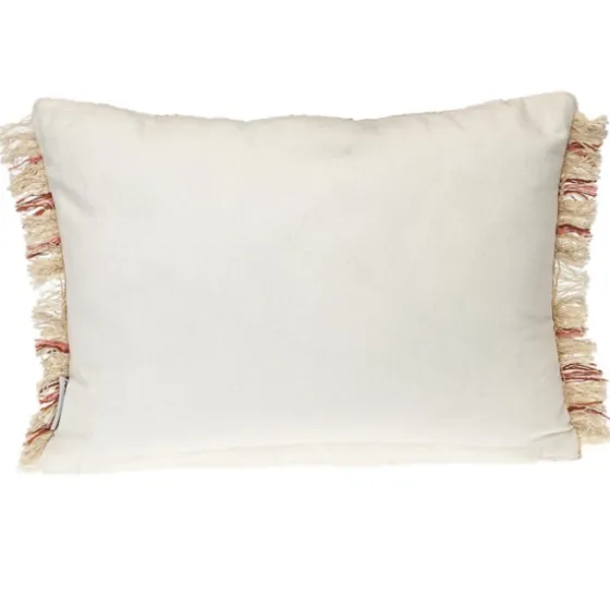 Beige Woven Red Stripes Lumbar Pillow-Kirkland's Home Best Sale