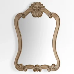 Belle Natural Scroll Top Wall Mirror-Kirkland's Home Fashion