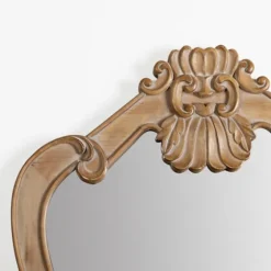 Belle Natural Scroll Top Wall Mirror-Kirkland's Home Fashion