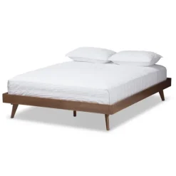 Benjamin Walnut Tapered Leg King Bed Frame-Kirkland's Home Clearance