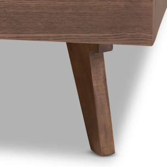 Benjamin Walnut Tapered Leg King Bed Frame-Kirkland's Home Clearance