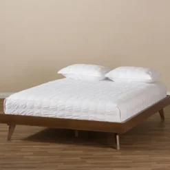 Benjamin Walnut Tapered Leg King Bed Frame-Kirkland's Home Clearance