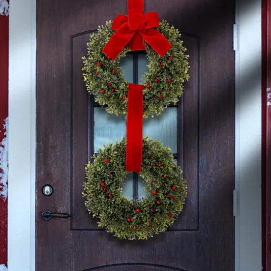 Berries And Boxwood Double Wreath-Kirkland's Home Best
