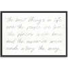 Best Things Framed Canvas Art Print, 38X26 In.-Kirkland's Home Hot