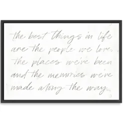 Best Things Framed Canvas Art Print, 38X26 In.-Kirkland's Home Hot