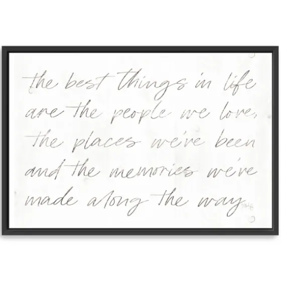 Best Things Framed Canvas Art Print, 38X26 In.-Kirkland's Home Hot