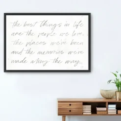 Best Things Framed Canvas Art Print, 38X26 In.-Kirkland's Home Hot
