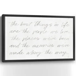 Best Things Framed Canvas Art Print, 38X26 In.-Kirkland's Home Hot