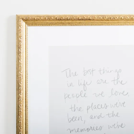 Best Things In Life Gold Framed Wall Plaque-Kirkland's Home Discount