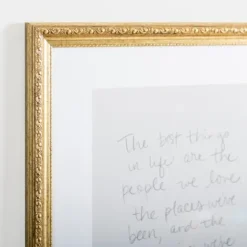 Best Things In Life Gold Framed Wall Plaque-Kirkland's Home Discount