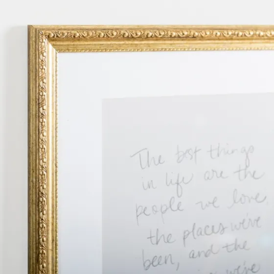 Best Things In Life Gold Framed Wall Plaque-Kirkland's Home Discount