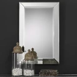 Beveled Frame Rectangle Wall Mirror-Kirkland's Home Clearance