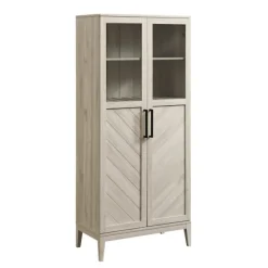 Birch Chevron Wooden Storage Cabinet-Kirkland's Home New