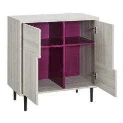 Birch Color Pop Geometric Cabinet-Kirkland's Home Cheap