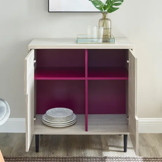 Birch Color Pop Geometric Cabinet-Kirkland's Home Cheap