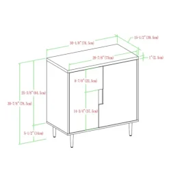 Birch Color Pop Geometric Cabinet-Kirkland's Home Cheap