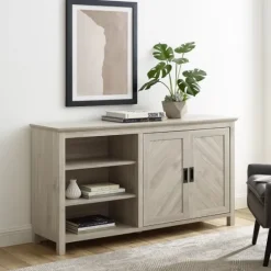 Birch 2-Door Chevron Cabinet-Kirkland's Home Hot
