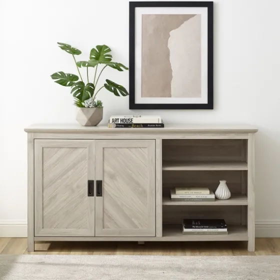 Birch 2-Door Chevron Cabinet-Kirkland's Home Hot