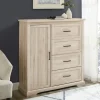 Birch Grooved 4-Drawer Dresser With Wardrobe-Kirkland's Home Store
