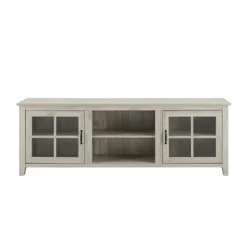 Birch Wood And Glass Door Tv Stand-Kirkland's Home Clearance