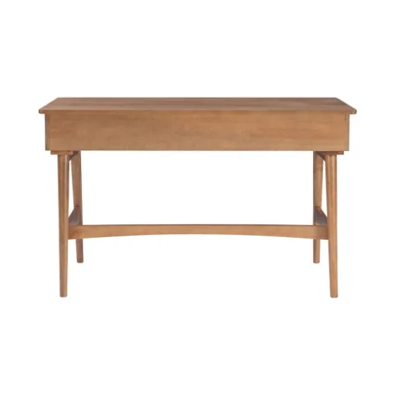Birch Wood And Rattan Desk-Kirkland's Home Cheap