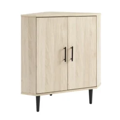 Birch Wood Finish Corner Cabinet-Kirkland's Home Clearance