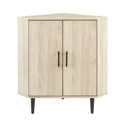Birch Wood Finish Corner Cabinet-Kirkland's Home Clearance