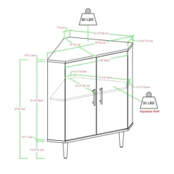 Birch Wood Finish Corner Cabinet-Kirkland's Home Clearance