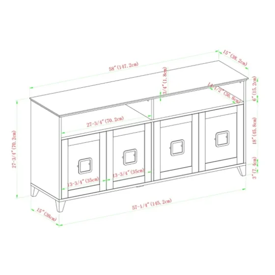 Birch Wooden Door Modern Tv Stand-Kirkland's Home Cheap