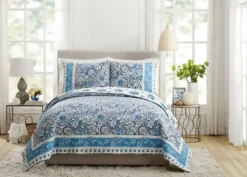 Bisou Floral Full/Queen 3-Pc. Quilt Set-Kirkland's Home Sale
