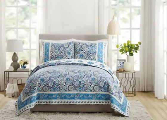 Bisou Floral King 3-Pc. Quilt Set-Kirkland's Home Flash Sale
