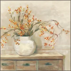 Bittersweet Bouquet Framed Canvas Art Print-Kirkland's Home Flash Sale