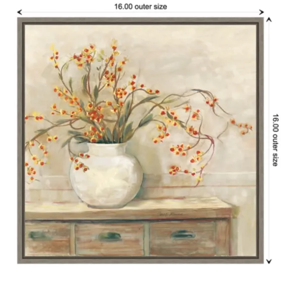 Bittersweet Bouquet Framed Canvas Art Print-Kirkland's Home Flash Sale