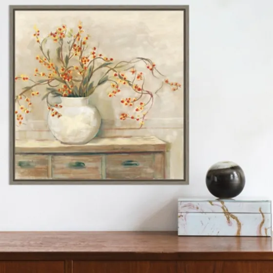 Bittersweet Bouquet Framed Canvas Art Print-Kirkland's Home Flash Sale