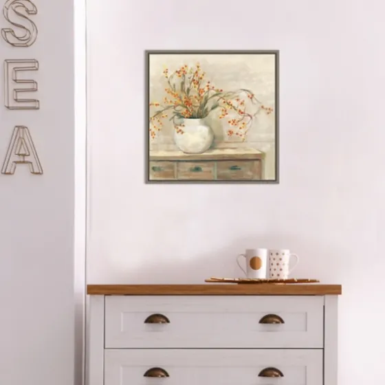 Bittersweet Bouquet Framed Canvas Art Print-Kirkland's Home Flash Sale