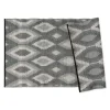Black & Gray Diamond Stripe Outdoor Area Rug, 4X6-Kirkland's Home New